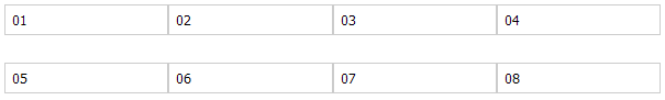 vgap space between rows