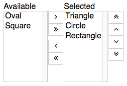 Sample WMultiSelectPair with shuffle