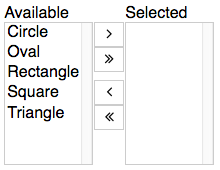 Sample WMultiSelectPair