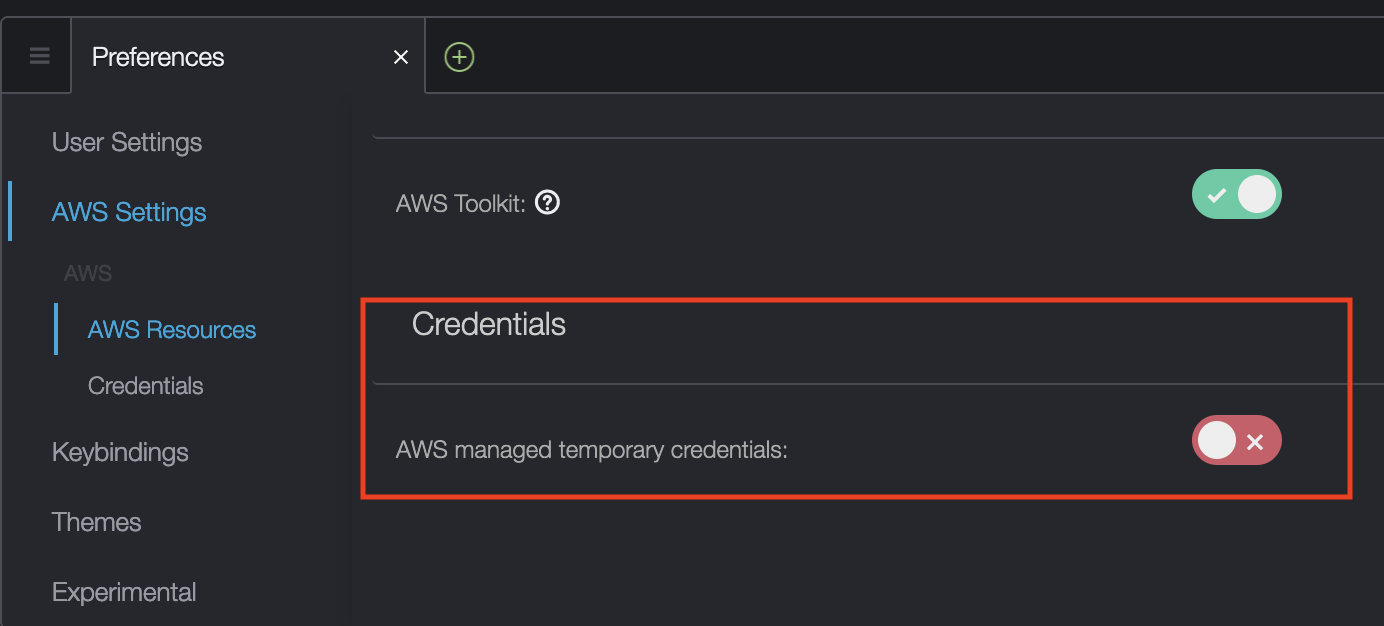 disable-managed-aws-creds.png