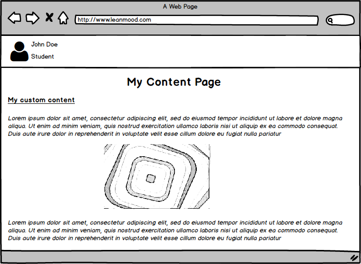 content page