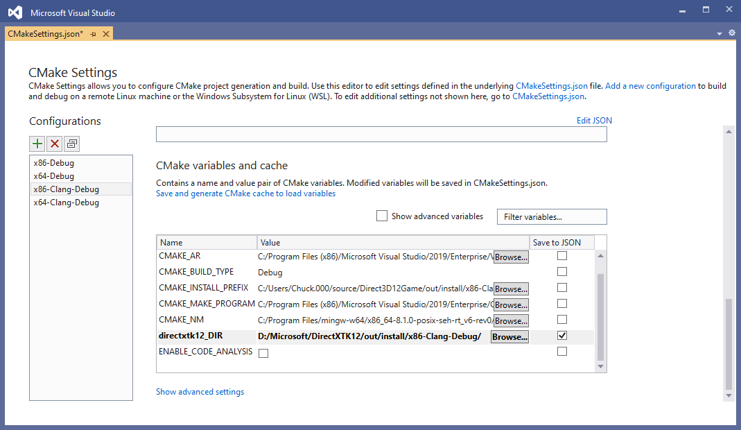 Setting cmake installed package path