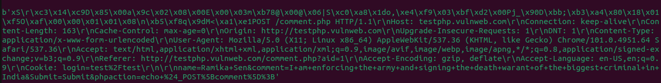 Output of the testphp.png