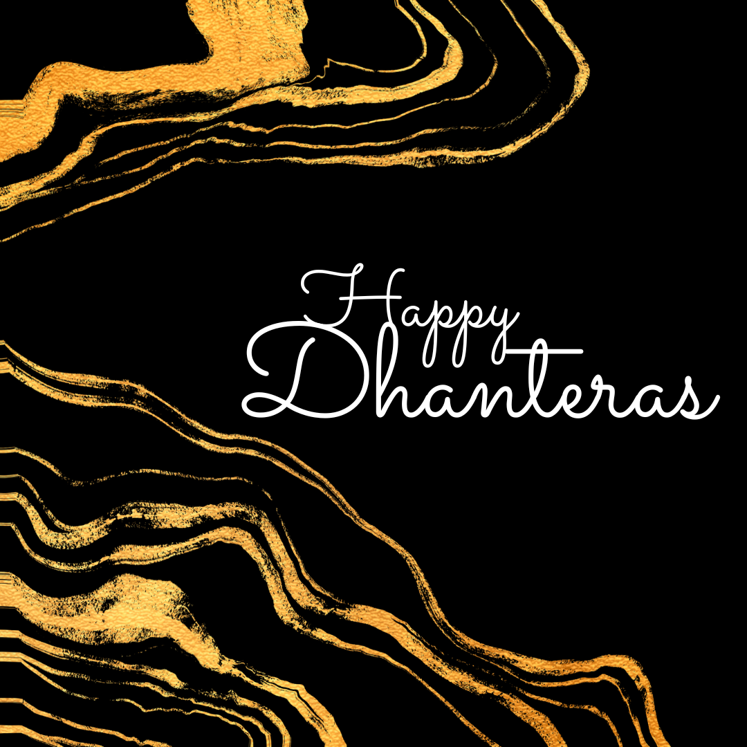 Black and Gold Simple Dhanteras Instagram Post.png