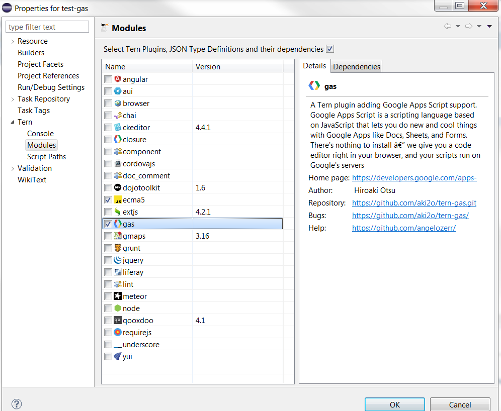 Select GAS Plugin