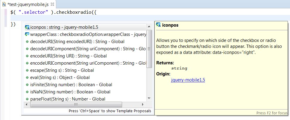 jQuery Mobile Options Completion