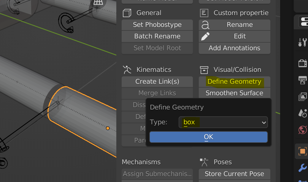 Setting the geometry type