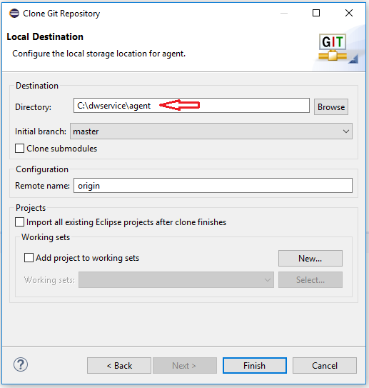 Eclipse Git Clone 2