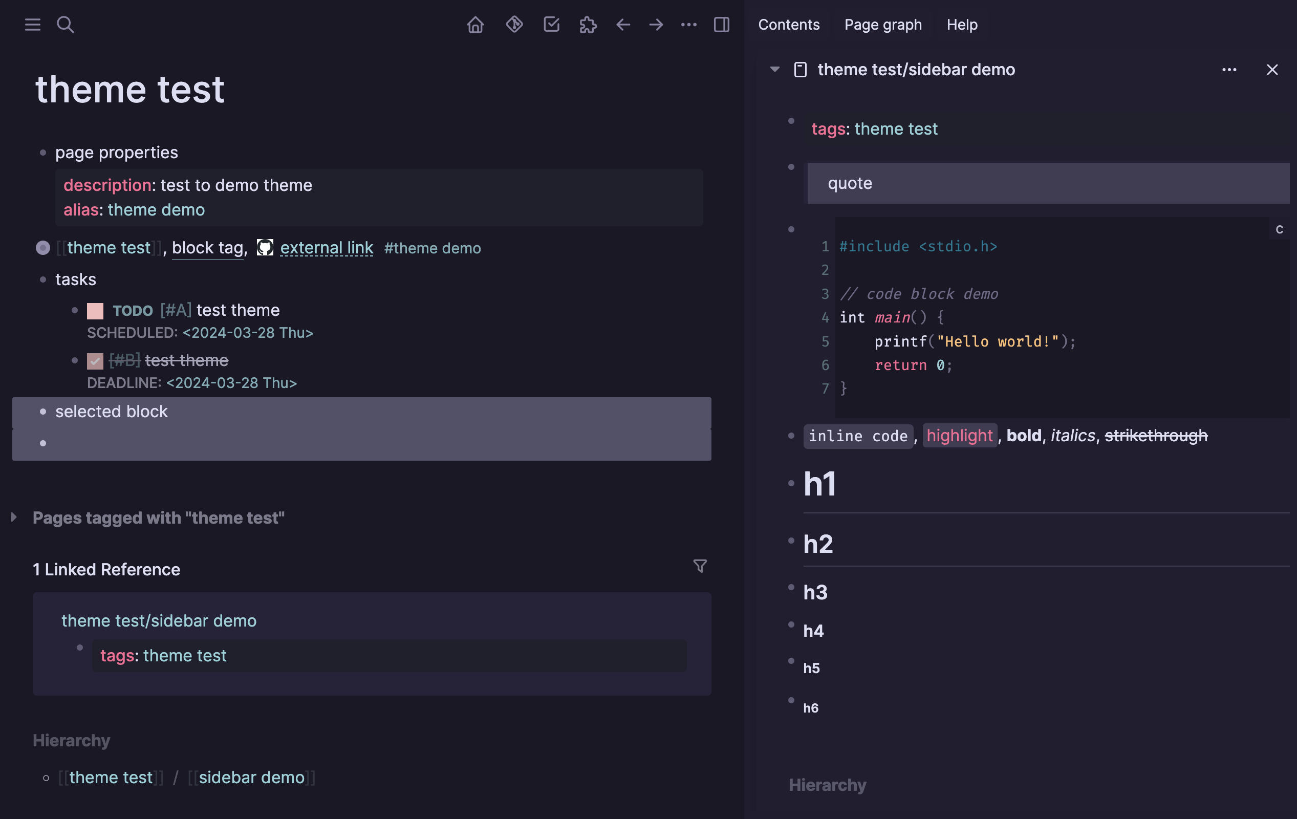 logseq-rose-pine-theme-demo.png