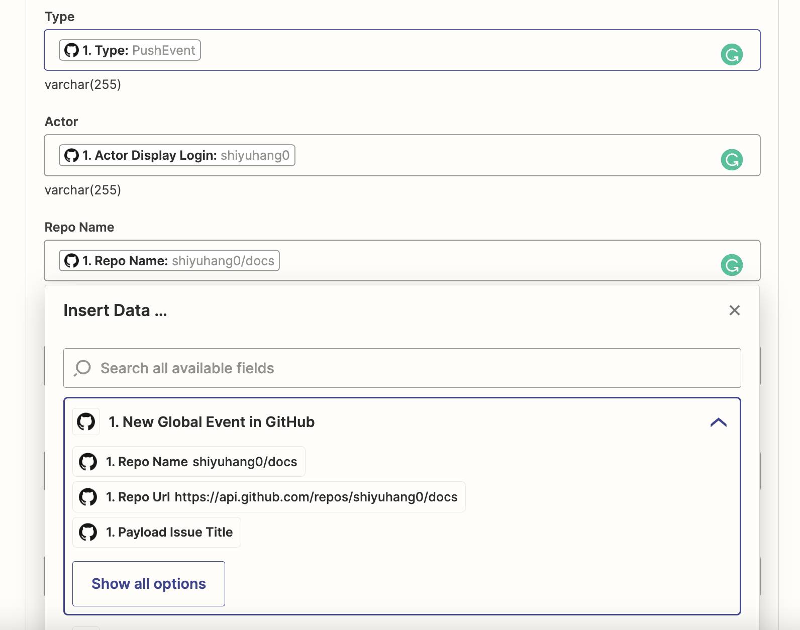 zapier-fill-in-tidbcloud-triggers-data.png