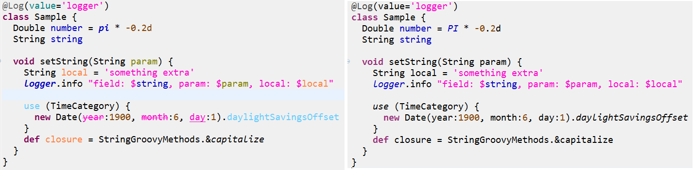 Semantic highlighting 2.9.2 versus 2.9.1