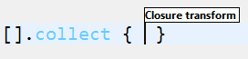 Completions for collect method