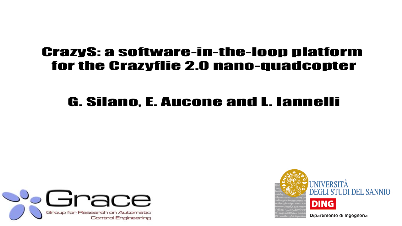 CrazyS, an extension of the ROS package RotorS aimed to modeling, developing and integrating the Crazyflie 2.0 nano-quadcopter