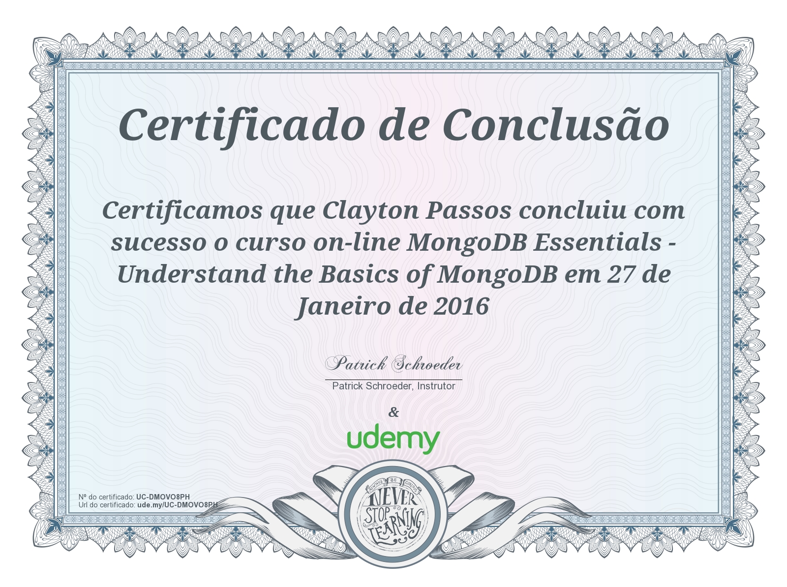 2016 - Udemy - MongoDB Essentials.jpg