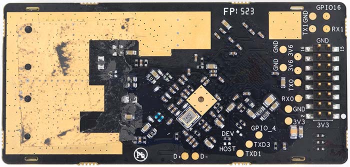 GL358aW 2G4 RF board v4 A bottom