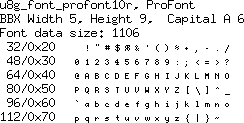 fontpic/u8g_font_profont10r.png