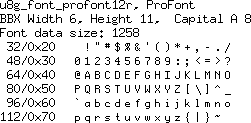 fontpic/u8g_font_profont12r.png