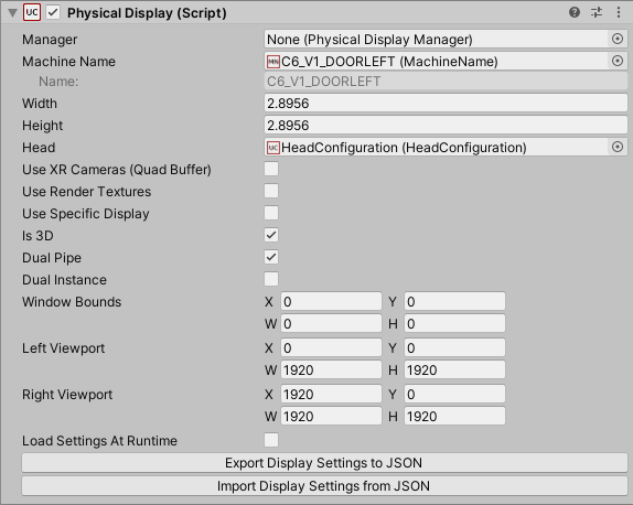 PhysicalDisplay script