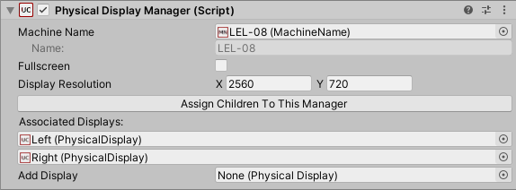 PhysicalDisplayManager script